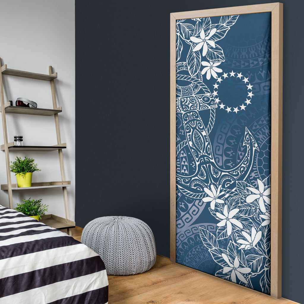 Navy Kuki Airani Tapakau Door Cover Tribal Anchor Mix Tiare