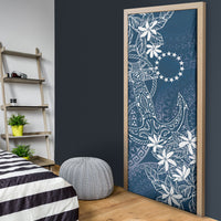 Navy Kuki Airani Tapakau Door Cover Tribal Anchor Mix Tiare