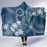 Navy Kuki Airani Tapakau Hooded Blanket Tribal Anchor Mix Tiare