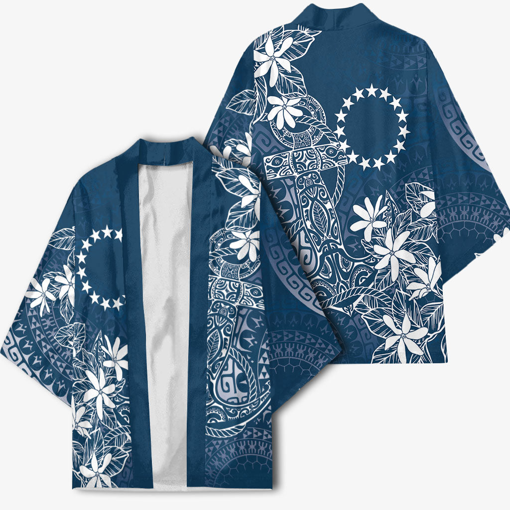 Navy Kuki Airani Tapakau Kimono Tribal Anchor Mix Tiare