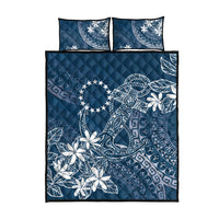 Navy Kuki Airani Tapakau Quilt Bed Set Tribal Anchor Mix Tiare