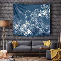 Navy Kuki Airani Tapakau Tapestry Tribal Anchor Mix Tiare
