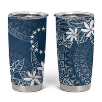 Navy Kuki Airani Tapakau Tumbler Cup Tribal Anchor Mix Tiare