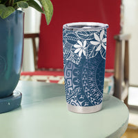 Navy Kuki Airani Tapakau Tumbler Cup Tribal Anchor Mix Tiare