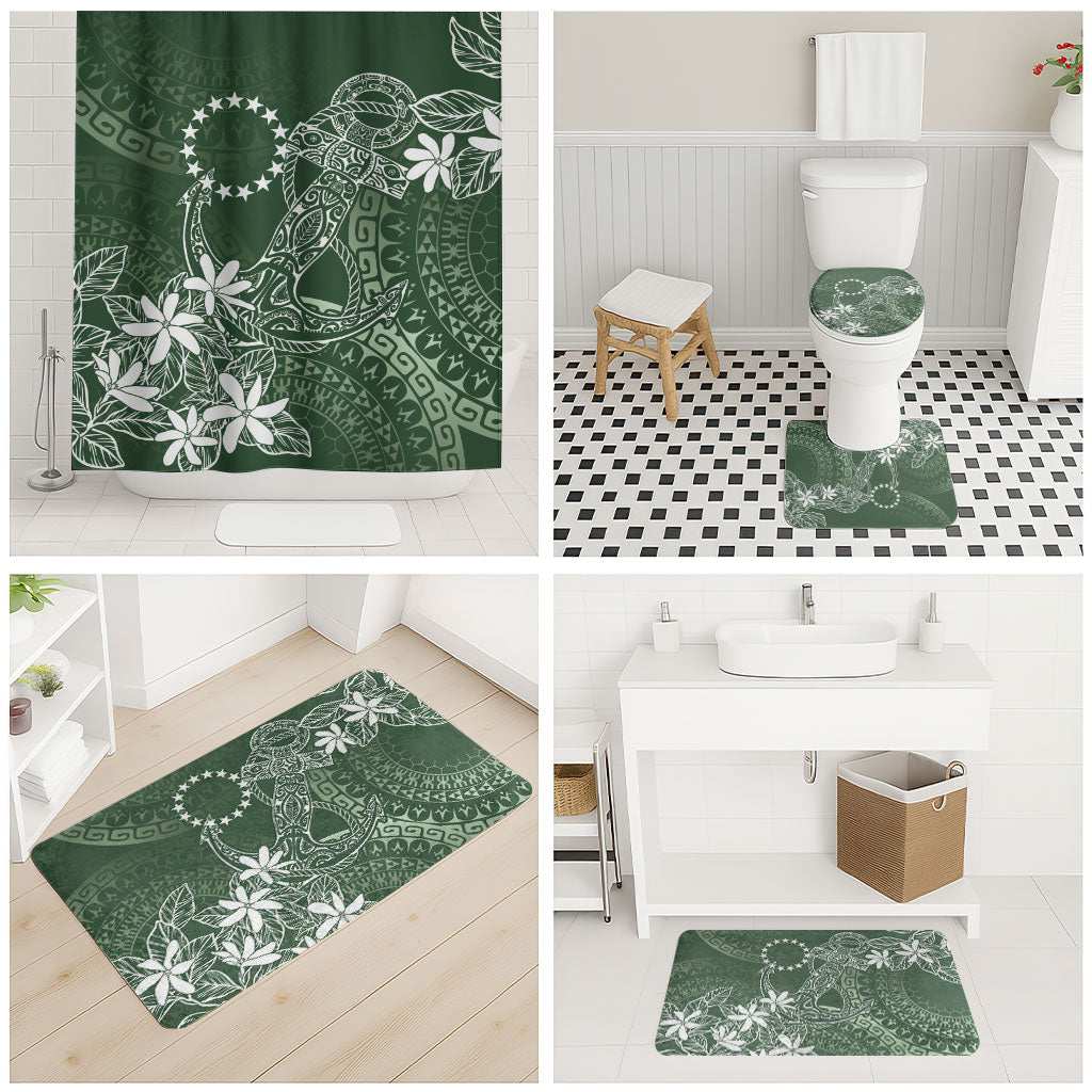 Sage Green Kuki Airani Tapakau Bathroom Set Tribal Anchor Mix Tiare