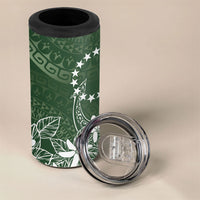 Sage Green Kuki Airani Tapakau 4 in 1 Can Cooler Tumbler Tribal Anchor Mix Tiare