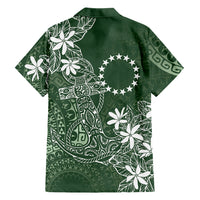 Sage Green Kuki Airani Tapakau Family Matching Mermaid Dress and Hawaiian Shirt Tribal Anchor Mix Tiare LT7 - Polynesian Pride