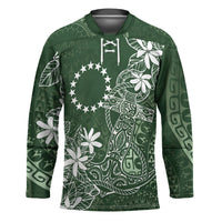 Sage Green Kuki Airani Tapakau Hockey Jersey Tribal Anchor Mix Tiare LT7 Unisex Sage Green - Polynesian Pride