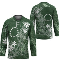 Sage Green Kuki Airani Tapakau Hockey Jersey Tribal Anchor Mix Tiare LT7 - Polynesian Pride