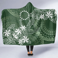Sage Green Kuki Airani Tapakau Hooded Blanket Tribal Anchor Mix Tiare