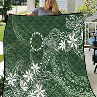 Sage Green Kuki Airani Tapakau Quilt Tribal Anchor Mix Tiare