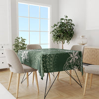 Sage Green Kuki Airani Tapakau Tablecloth Tribal Anchor Mix Tiare LT7 - Polynesian Pride