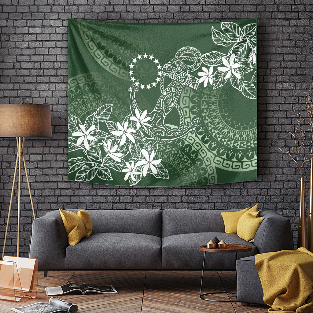 Sage Green Kuki Airani Tapakau Tapestry Tribal Anchor Mix Tiare