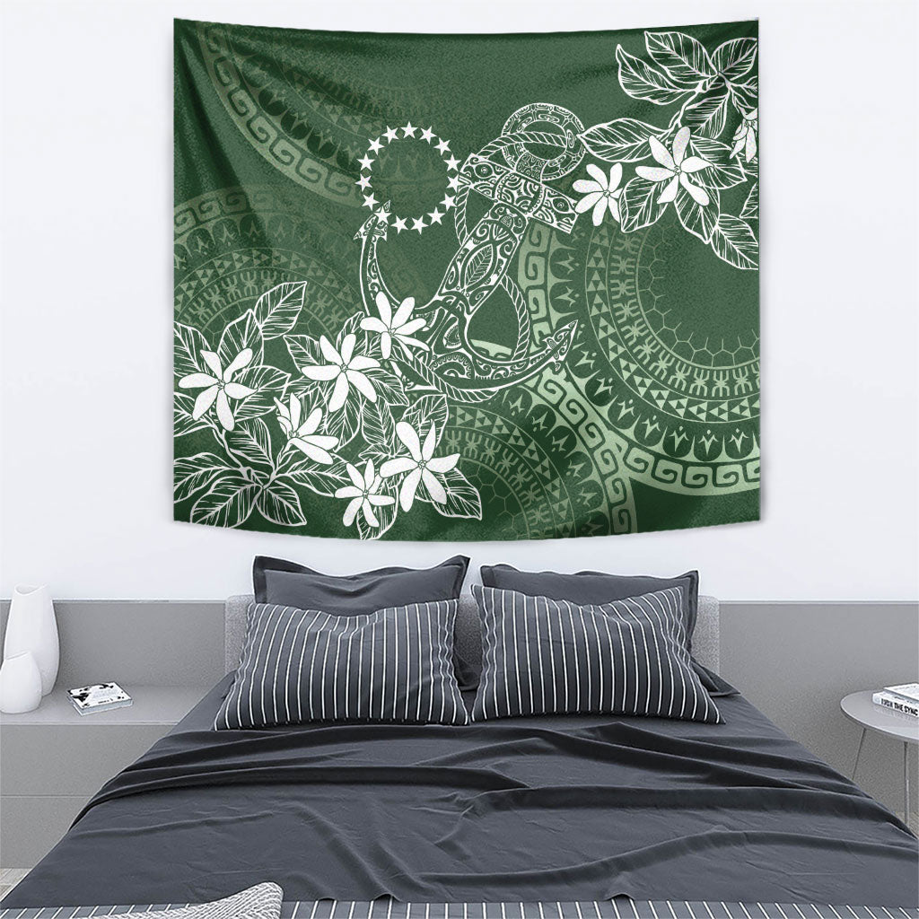 Sage Green Kuki Airani Tapakau Tapestry Tribal Anchor Mix Tiare