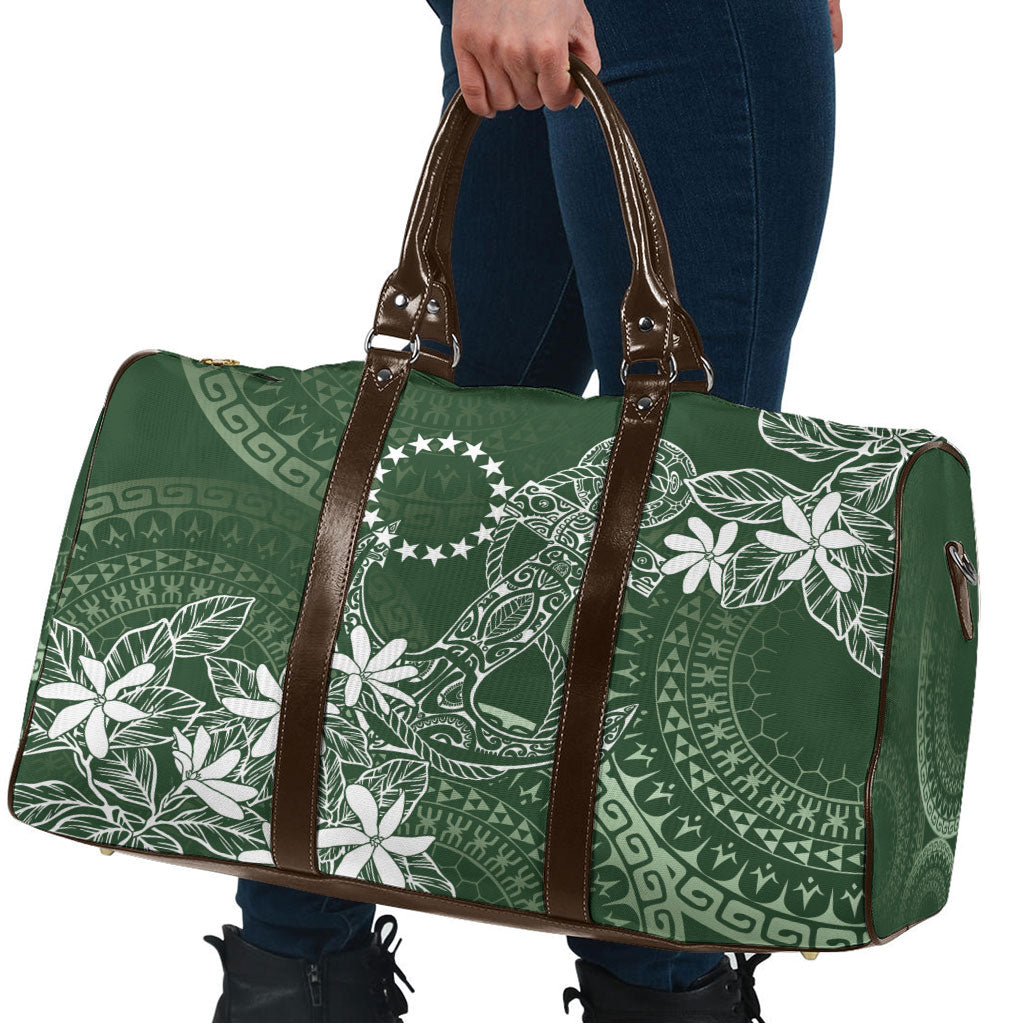 Sage Green Kuki Airani Tapakau Travel Bag Tribal Anchor Mix Tiare