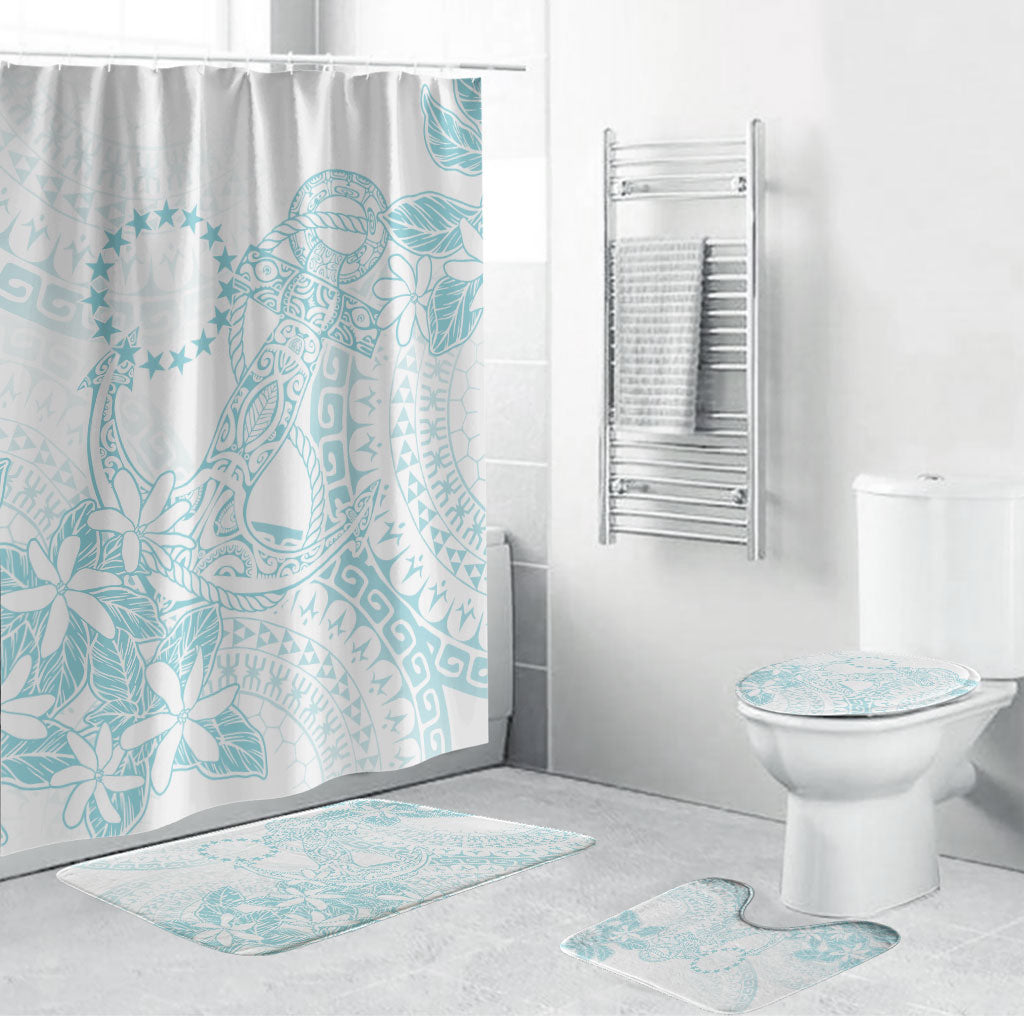 Turquoise Kuki Airani Tapakau Bathroom Set Tribal Anchor Mix Tiare
