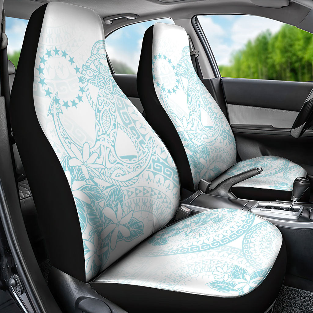 Turquoise Kuki Airani Tapakau Car Seat Cover Tribal Anchor Mix Tiare