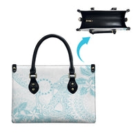Turquoise Kuki Airani Tapakau Leather Bag Tribal Anchor Mix Tiare LT7 - Polynesian Pride