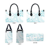 Turquoise Kuki Airani Tapakau Leather Bag Tribal Anchor Mix Tiare LT7 - Polynesian Pride