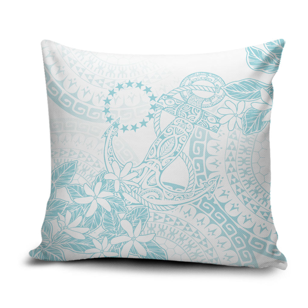 Turquoise Kuki Airani Tapakau Pillow Cover Tribal Anchor Mix Tiare