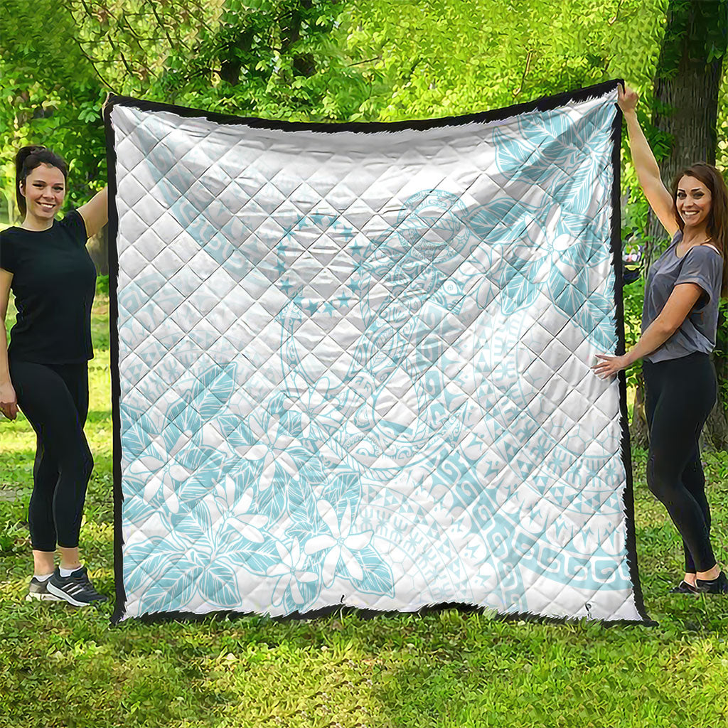 Turquoise Kuki Airani Tapakau Quilt Tribal Anchor Mix Tiare LT7 - Polynesian Pride