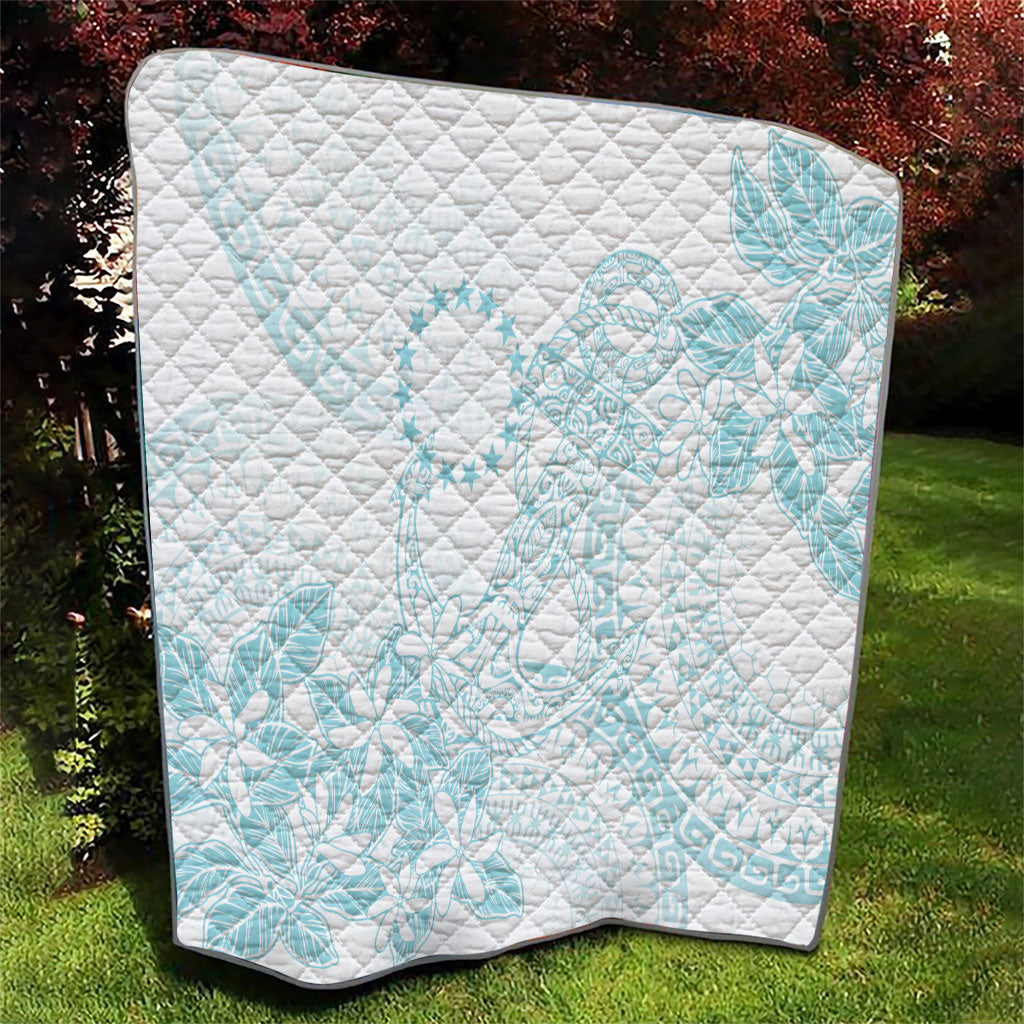 Turquoise Kuki Airani Tapakau Quilt Tribal Anchor Mix Tiare LT7 - Polynesian Pride