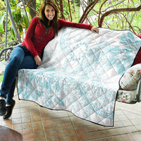 Turquoise Kuki Airani Tapakau Quilt Tribal Anchor Mix Tiare LT7 - Polynesian Pride