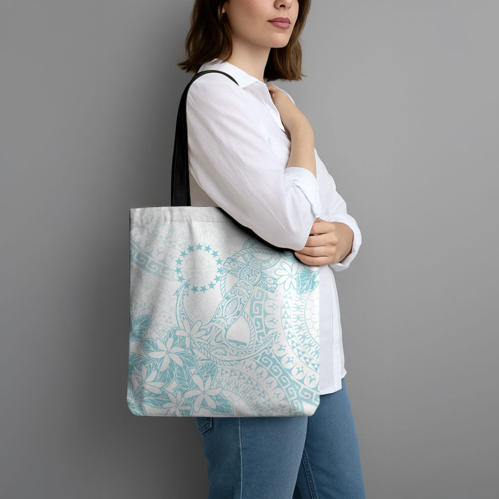 Turquoise Kuki Airani Tapakau Tote Bag Tribal Anchor Mix Tiare LT7 - Polynesian Pride