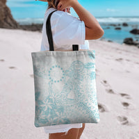 Turquoise Kuki Airani Tapakau Tote Bag Tribal Anchor Mix Tiare LT7 - Polynesian Pride