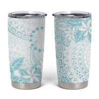 Turquoise Kuki Airani Tapakau Tumbler Cup Tribal Anchor Mix Tiare