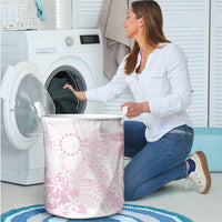 Candy Pink Kuki Airani Tapakau Laundry Basket Tribal Anchor Mix Tiare LT7 - Polynesian Pride
