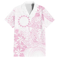 Candy Pink Kuki Airani Tapakau Family Matching Mermaid Dress and Hawaiian Shirt Tribal Anchor Mix Tiare LT7 Dad's Shirt - Short Sleeve Candy Pink - Polynesian Pride