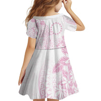Candy Pink Kuki Airani Tapakau Family Matching Tank Maxi Dress and Hawaiian Shirt Tribal Anchor Mix Tiare LT7 - Polynesian Pride