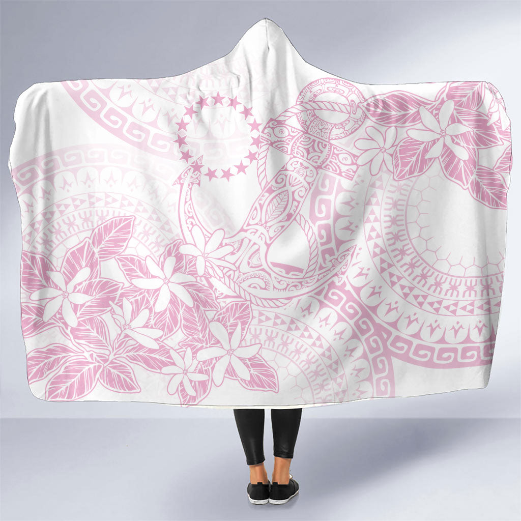 Candy Pink Kuki Airani Tapakau Hooded Blanket Tribal Anchor Mix Tiare