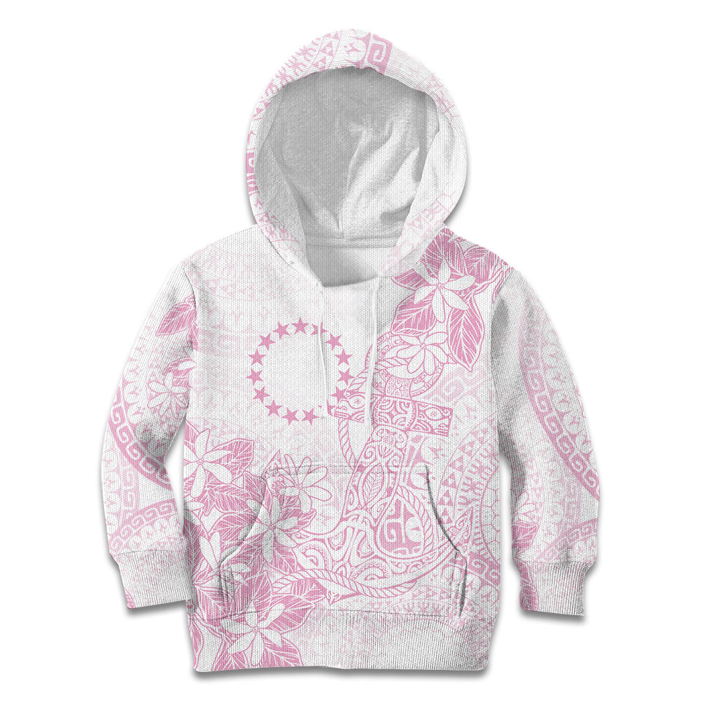 Candy Pink Kuki Airani Tapakau Kid Hoodie Tribal Anchor Mix Tiare