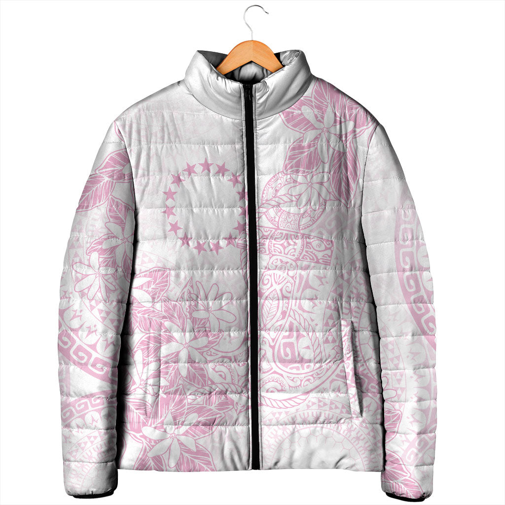 Candy Pink Kuki Airani Tapakau Padded Jacket Tribal Anchor Mix Tiare