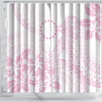 Candy Pink Kuki Airani Tapakau Shower Curtain Tribal Anchor Mix Tiare