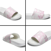 Candy Pink Kuki Airani Tapakau Slide Sandals Tribal Anchor Mix Tiare