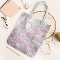 Candy Pink Kuki Airani Tapakau Tote Bag Tribal Anchor Mix Tiare
