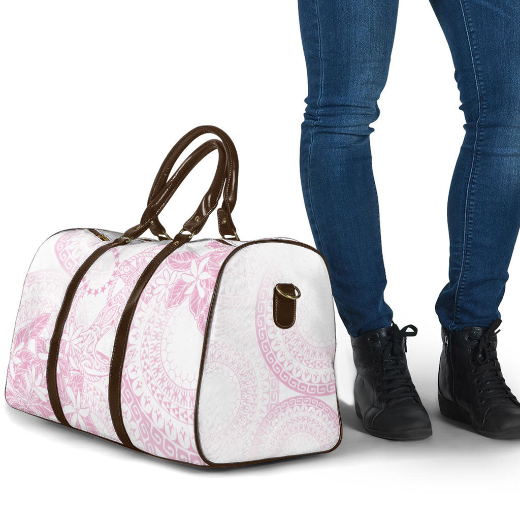 Candy Pink Kuki Airani Tapakau Travel Bag Tribal Anchor Mix Tiare