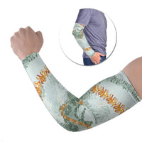 Hawaii Kaho'olawe Island Flowers Lei Arm Sleeves Silver Hinahina Kū Kahakai