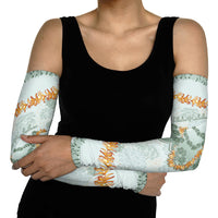 Hawaii Kaho'olawe Island Flowers Lei Arm Sleeves Silver Hinahina Kū Kahakai