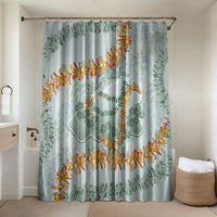 Hawaii Kaho'olawe Island Flowers Lei Bathroom Set Silver Hinahina Kū Kahakai