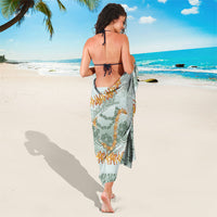 Hawaii Kaho'olawe Island Flowers Lei Sarong Silver Hinahina Kū Kahakai