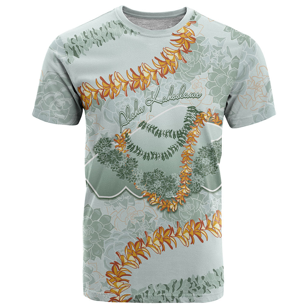 Hawaii Kaho'olawe Island Flowers Lei T Shirt Silver Hinahina Kū Kahakai