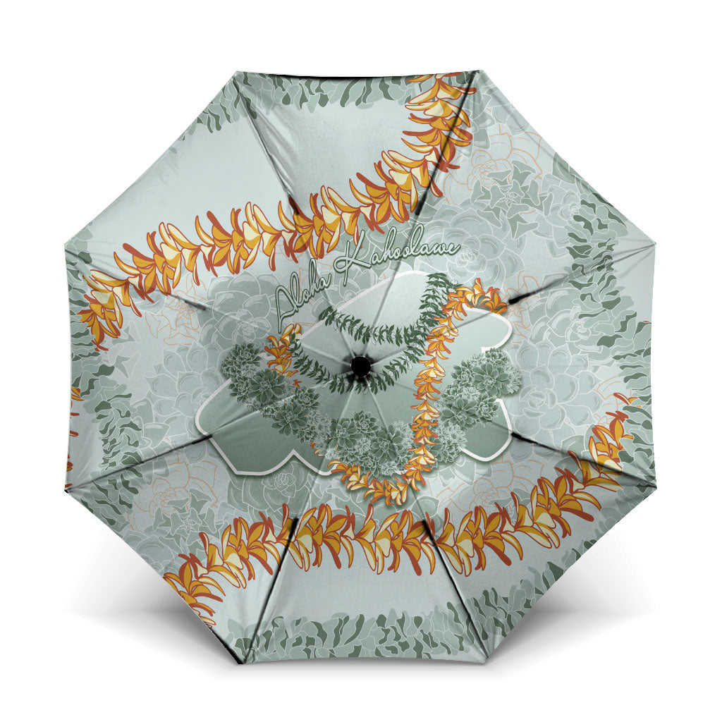 Hawaii Kaho'olawe Island Flowers Lei Umbrella Silver Hinahina Kū Kahakai