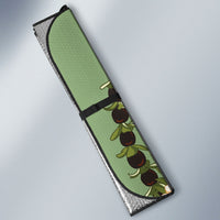 Hawaii Molokai Island Flowers Lei Auto Sun Shade Kukui Nut Mossy Green