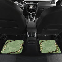 Hawaii Molokai Island Flowers Lei Car Mats Kukui Nut Mossy Green