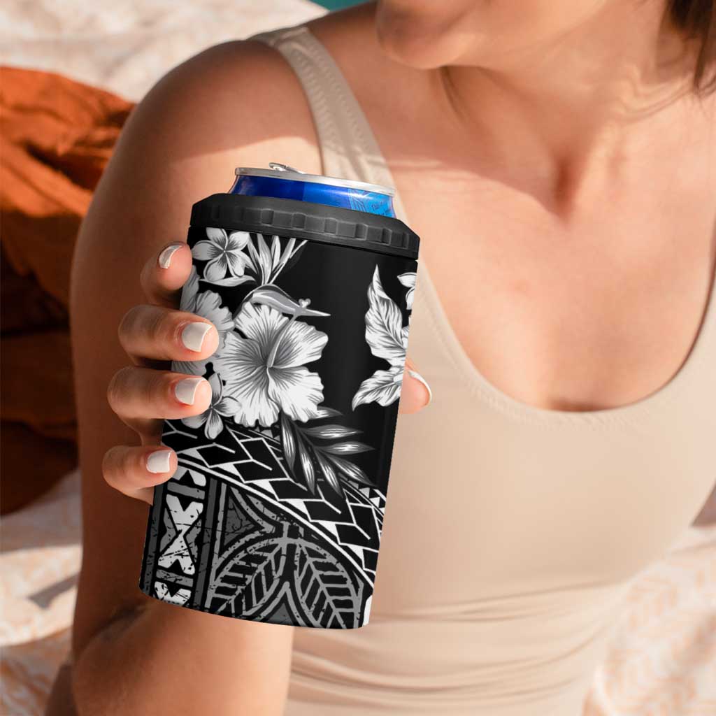 Kia Orana Cook Islands 4 in 1 Can Cooler Tumbler Tiare & Stars