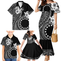 Kia Orana Cook Islands Family Matching Mermaid Dress and Hawaiian Shirt Tiare and Stars LT7 - Polynesian Pride